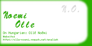 noemi olle business card